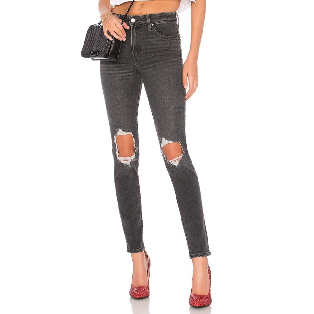 Levi's 32x30 721 High Rise Skinny Black Wash